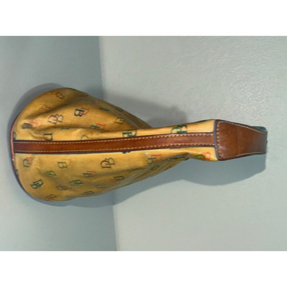 Dooney & Bourke Doodle It Rainbow Monogram Hobo Shoulder Bag S Yellow Womens - Picture 6 of 16